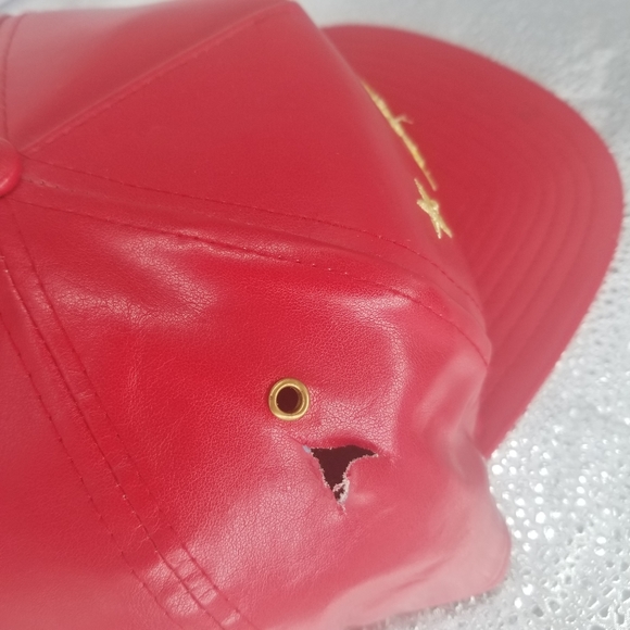 Red California Republic Smooth Faux leather hat $10 - Picture 6 of 6